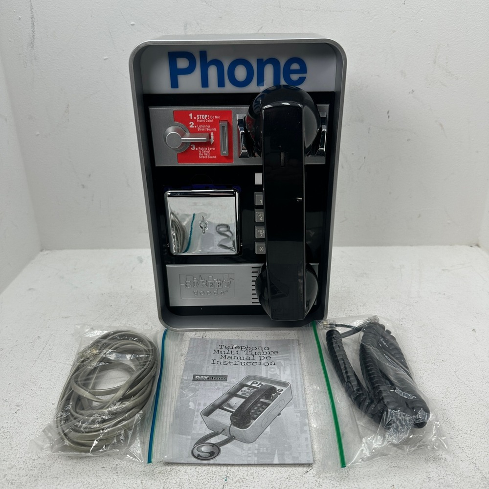Vintage Street Goods Retro Payphone House Phone Novelty Landline Telephone